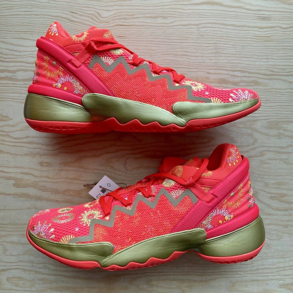 Adidas D.O.N Issue #2 FX7425 2 Explosives Sz 11 Mitchell DON Solar Red Orange